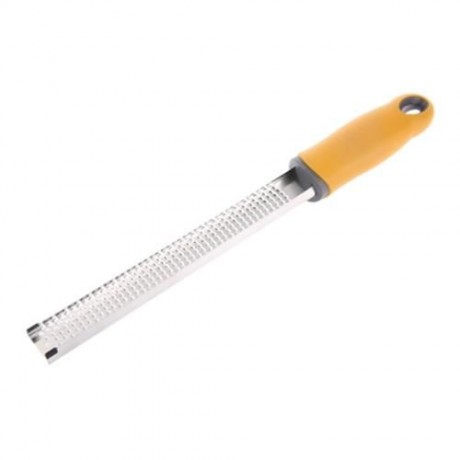 304 STAINLESS STEEL BLADE CITRUS CHOCOLATE CHEESE GRATER ZESTER WITH PROTECTIVE COVER (YEL