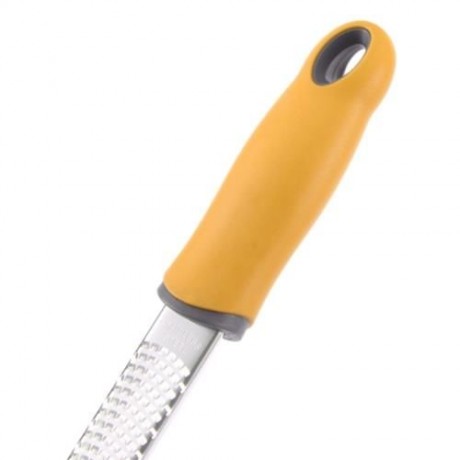 304 STAINLESS STEEL BLADE CITRUS CHOCOLATE CHEESE GRATER ZESTER WITH PROTECTIVE COVER (YEL