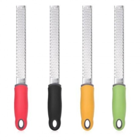 304 STAINLESS STEEL BLADE CITRUS CHOCOLATE CHEESE GRATER ZESTER WITH PROTECTIVE COVER (YEL