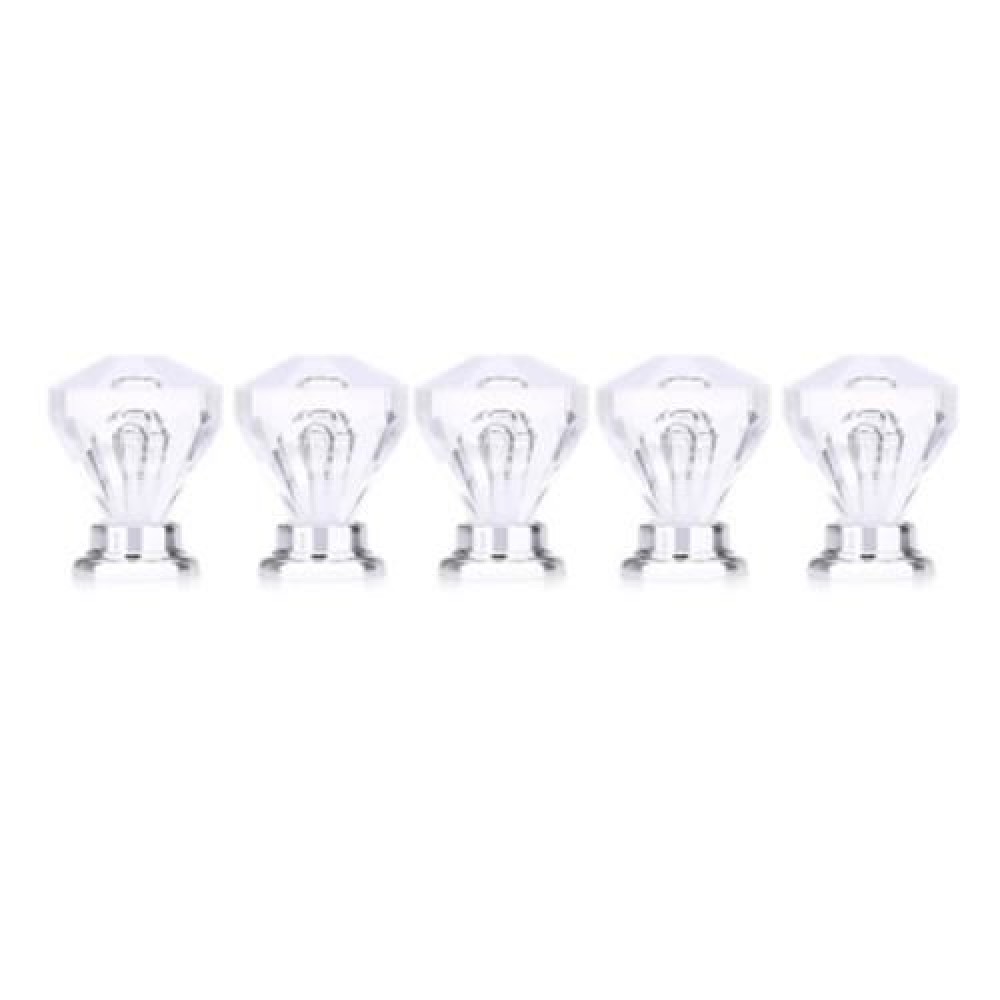 5PCS TRANSPARENT ACRYLIC DOOR DRAWER CABINET WARDROBE HANDLE KNOB WITH SCREW (TRANSPARENT) 5PCS TRANSPARENT ACRYLIC DOOR DRAWER CABINET WARDROBE HANDLE KNOB WITH SCREW (TRANSPARENT)