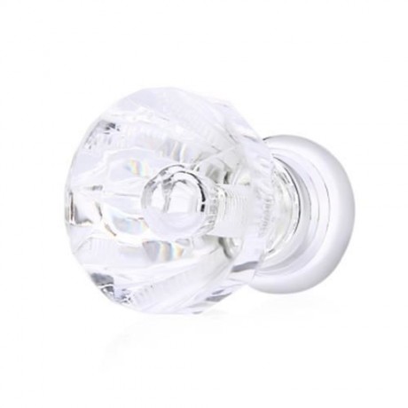 5PCS TRANSPARENT ACRYLIC DOOR DRAWER CABINET WARDROBE HANDLE KNOB WITH SCREW (TRANSPARENT)