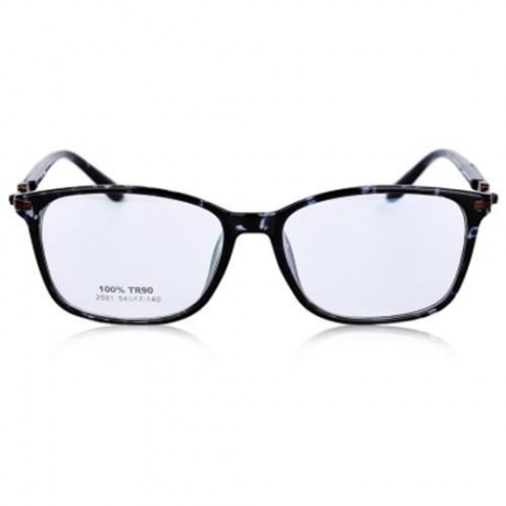 VINTAGE SQUARE FRAME UNISEX TR90 MYOPIA GLASSES (DOTS BLACK FRAME)