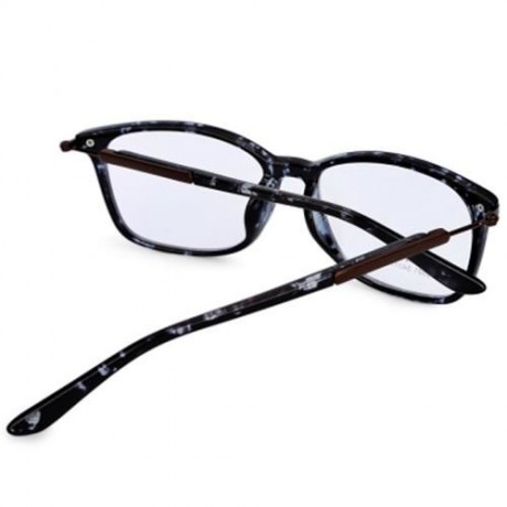VINTAGE SQUARE FRAME UNISEX TR90 MYOPIA GLASSES (DOTS BLACK FRAME)