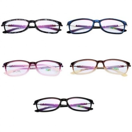VINTAGE SQUARE FRAME UNISEX TR90 MYOPIA GLASSES (DOTS BLACK FRAME)