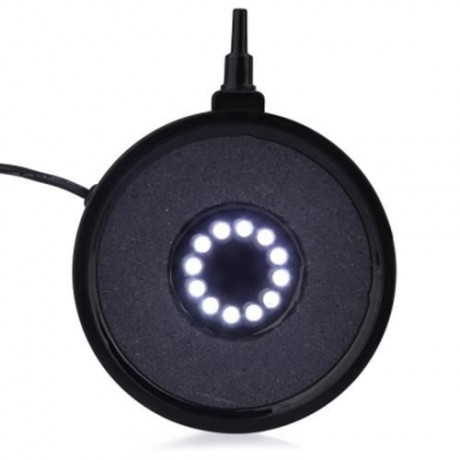 1W 12 LEDS UNDERWATER FLAME LAMP DISK BUBBLE LIGHT (WHITE)