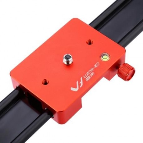 WEIHE WH60 - W 24 INCH DSLR CAMCORDER CAMERA TRACK DOLLY SLIDER (RED WITH BLACK)
