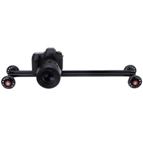 WEIHE WH60 - W 24 INCH DSLR CAMCORDER CAMERA TRACK DOLLY SLIDER (RED WITH BLACK)