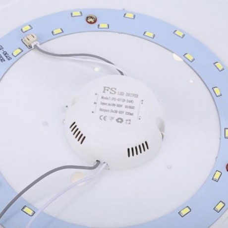 ROUND 35CM 15W 1200LM AC 185 - 265V SMD 5730 LED CEILING LIGHT (SILVER)
