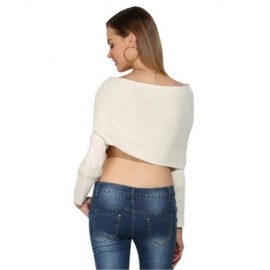 BRIEF V-NECK WRAP PURE COLOR CROP TOP FOR WOMEN (BEIGE)