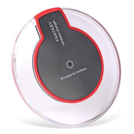 CRYSTAL CLEAR QI WIRELESS CHARGER   CHARGING RECEIVER   TRANSPARENT BACK COVER FOR IPHONE 