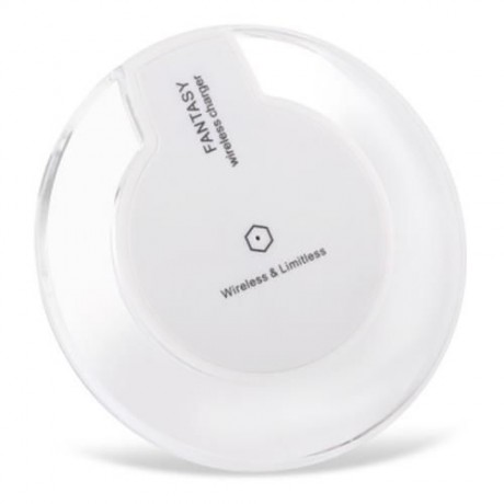 CRYSTAL CLEAR QI WIRELESS CHARGER   CHARGING RECEIVER   TRANSPARENT BACK COVER FOR IPHONE 