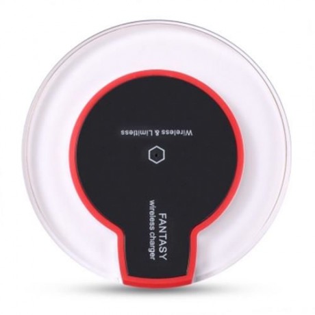 CRYSTAL CLEAR QI WIRELESS CHARGER   CHARGING RECEIVER   TRANSPARENT BACK COVER FOR IPHONE 