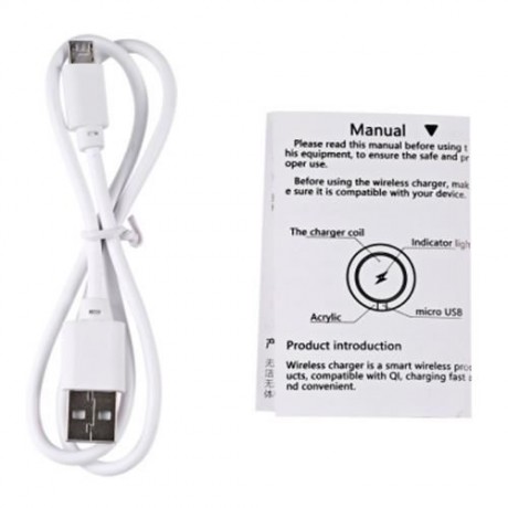 CRYSTAL CLEAR QI WIRELESS CHARGER   CHARGING RECEIVER   TRANSPARENT BACK COVER FOR IPHONE 