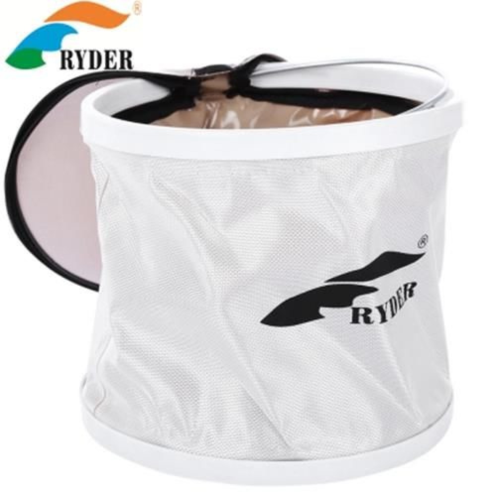 RYDER C4008 COLLAPSIBLE FOLDING BUCKET WATER PAIL WITH LID FOR OUTDOOR TRAVEL CAMPING HIKI RYDER C4008 COLLAPSIBLE FOLDING BUCKET WATER PAIL WITH LID FOR OUTDOOR TRAVEL CAMPING HIKI