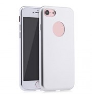 FROSTED ELECTROPLATE PLATING TPU PROTECTIVE BACK COVER FOR IPHONE 7 4.7 INCH (SILVER)