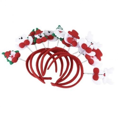 SWEET CHRISTMAS GIFT CARTOON DESIGN HEADWEAR ELASTIC DOUBLE HEAD BUCKLE HEADBAND (OLD MAN)