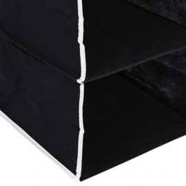 NON-WOVEN FABRIC WARDROBE CLOSET STORAGE BAG MULTI-LAYER HANGING CLOTHES SPACE SAVING POCK