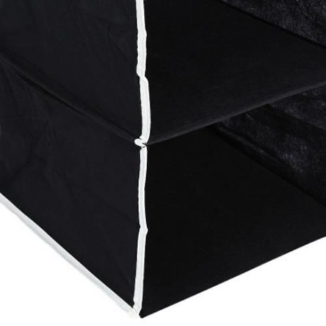 NON-WOVEN FABRIC WARDROBE CLOSET STORAGE BAG MULTI-LAYER HANGING CLOTHES SPACE SAVING POCK