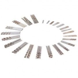 150PCS HIGH-SPEED STEEL 0.4 - 3.2MM MINI PRECISION TWIST DRILL BIT TOOL WITH CASE (SILVER)