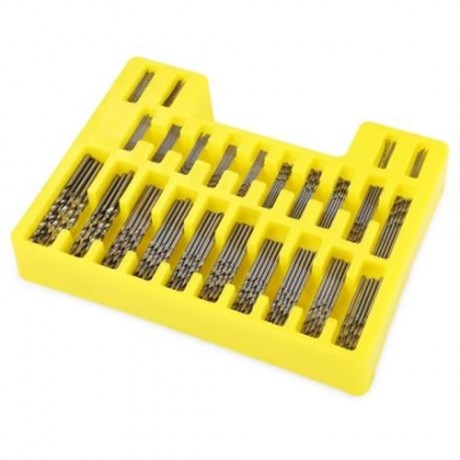 150PCS HIGH-SPEED STEEL 0.4 - 3.2MM MINI PRECISION TWIST DRILL BIT TOOL WITH CASE (SILVER)
