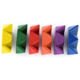 CLASSIC WATER CHESTNUT STYLE PUZZLE EDUCATIONAL WOODEN INTERLOCK TOY BIRTHDAY GIFT (COLORM
