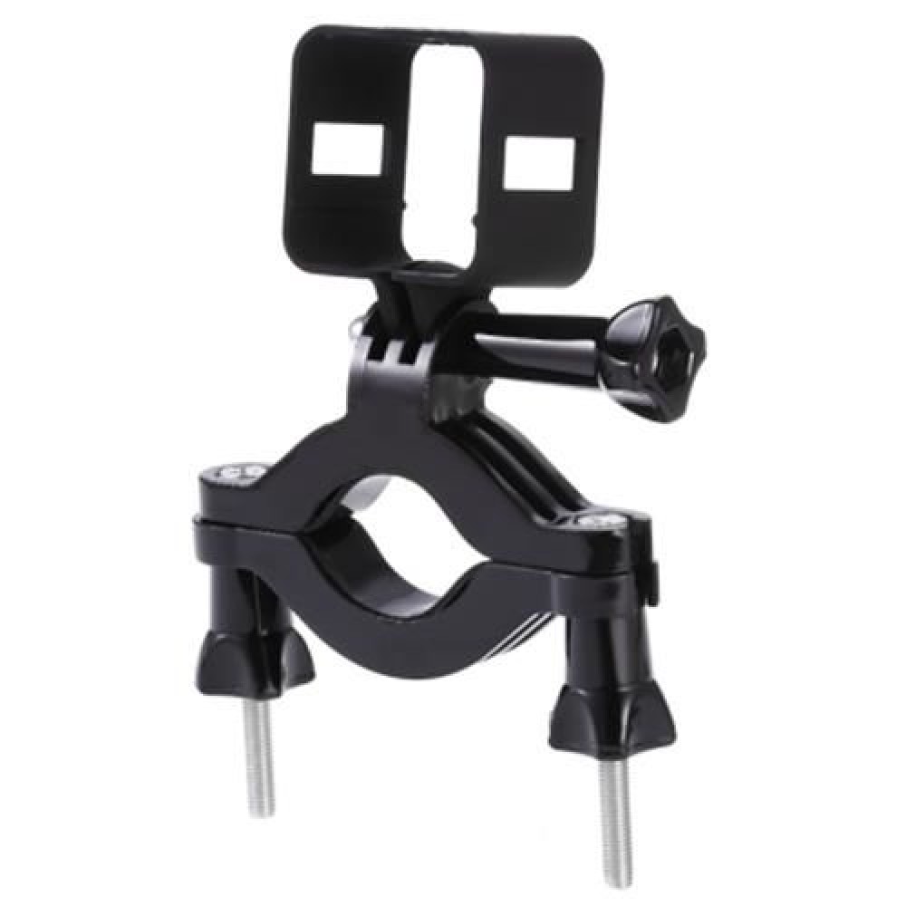 TELESIN MOTORCYCLE HANDLE BAR MOUNT WITH CAGE HOUSING FOR POLAROID CUBE / CUBE ACTION CAM TELESIN MOTORCYCLE HANDLE BAR MOUNT WITH CAGE HOUSING FOR POLAROID CUBE / CUBE ACTION CAM