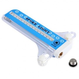 LEADBIKE BICYCLE WHEEL 21 FLASH PATTERNS 32PCS LEDS NIGHT SPOKE LIGHT LAMP (BLUE)