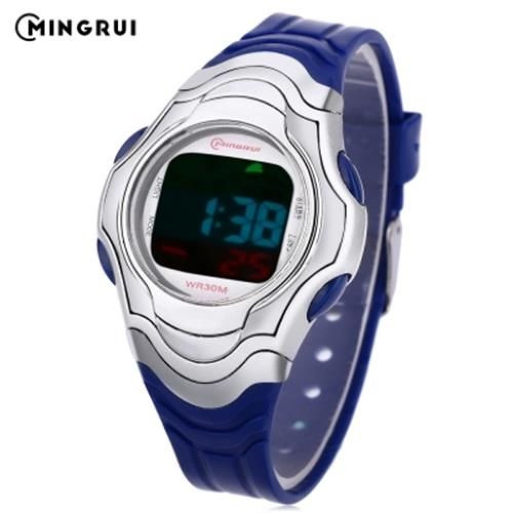 MINGRUI 8518 KIDS DIGITAL MOVT WATCH LED LIGHT DATE DAY CHRONOGRAPH DISPLAY 3ATM WRISTWATC MINGRUI 8518 KIDS DIGITAL MOVT WATCH LED LIGHT DATE DAY CHRONOGRAPH DISPLAY 3ATM WRISTWATC