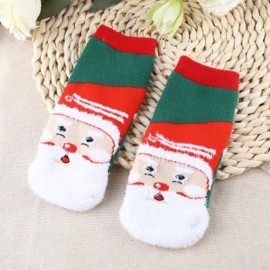 SOFT CHRISTMAS GIFT CHILD UNISEX CARTOON PRINT TERRY THICKENING TOWEL SOCKS (OLD MAN)