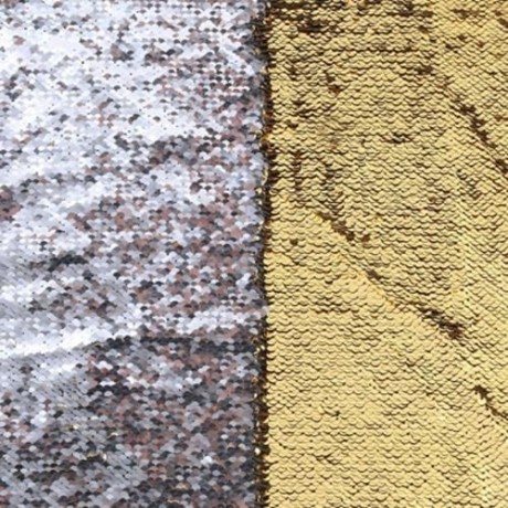 40 X 40CM FASHION DIY TWO TONE GLITTER SEQUINS THROW PILLOW DECORATIVE CUSHION COVER (GOLD