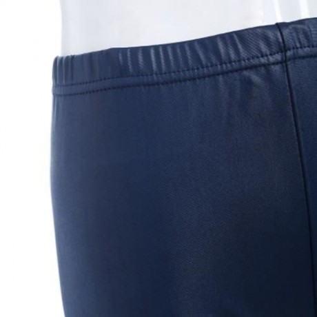BRIEF MID WAIST FAUX LEATHER PANTS FOR WOMEN (DEEP BLUE)