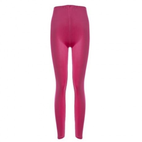 BRIEF MID WAIST FAUX LEATHER PANTS FOR WOMEN (SHIMMER ROSE RED)