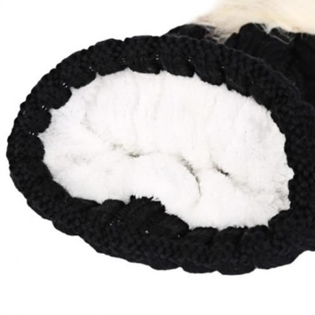 ZHENYUEQI WINTER OUTDOOR WARM VELVET THICK LINE KNITTED HATS FLUFFY PLUSH BEANIE DAILY STR