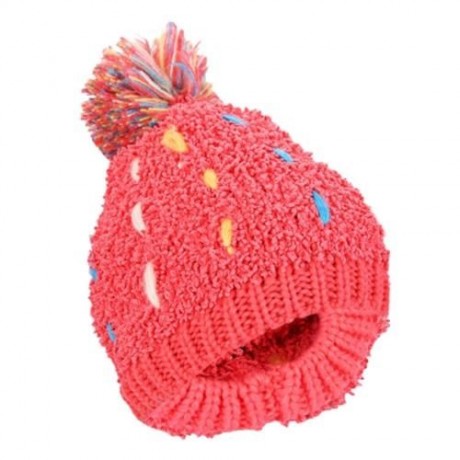 ZHENYUEQI WINTER WARM MIXED COLOR KNITTED HATS FLUFFY PLUSH BEANIE STREET CHIC FOR WOMEN (