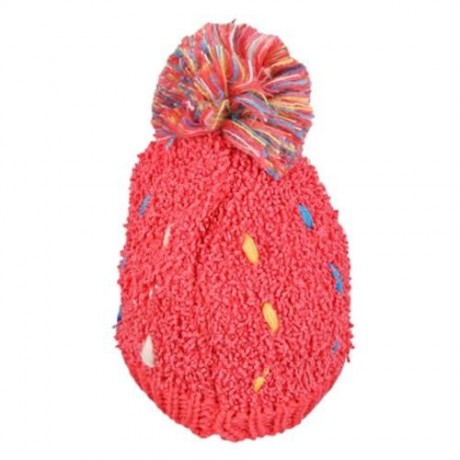 ZHENYUEQI WINTER WARM MIXED COLOR KNITTED HATS FLUFFY PLUSH BEANIE STREET CHIC FOR WOMEN (