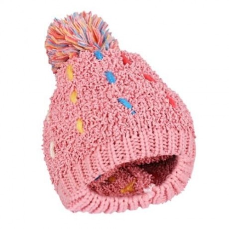 ZHENYUEQI WINTER WARM MIXED COLOR KNITTED HATS FLUFFY PLUSH BEANIE STREET CHIC FOR WOMEN (