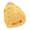ZHENYUEQI WINTER WARM MIXED COLOR KNITTED HATS FLUFFY PLUSH BEANIE STREET CHIC FOR WOMEN (