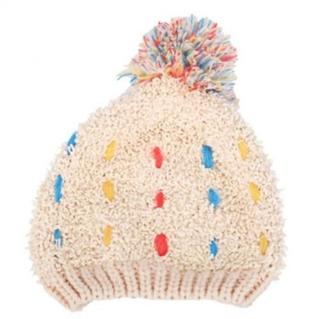 ZHENYUEQI WINTER WARM MIXED COLOR KNITTED HATS FLUFFY PLUSH BEANIE STREET CHIC FOR WOMEN (