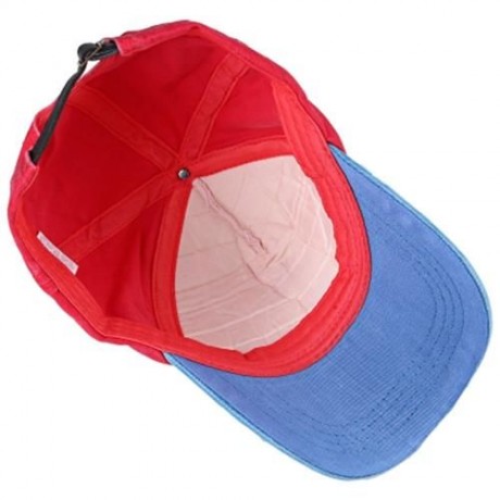 ZHENYUEQI CASUAL PATTERN PRINT UNISEX COLOR BLOCK CAP (LAKE BLUE)