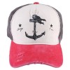 ZHENYUEQI CASUAL PATTERN PRINT UNISEX COLOR BLOCK CAP (WATERMELON RED)