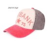ZHENYUEQI STYLISH LETTER PRINT UNISEX COLOR BLOCK CAP (WATERMELON RED)