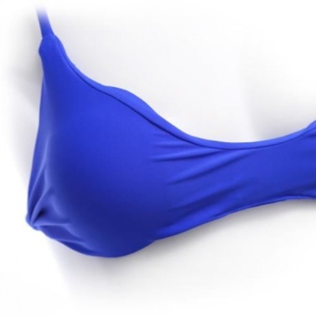 SEPARATED SWIMWEAR SWIMSUIT SEXY WOMEN BIKINI SET BATHING SUIT (BLUE)