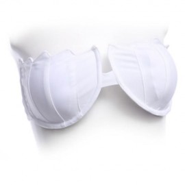 SEPARATED SWIMWEAR SWIMSUIT SEXY WOMEN SHELL SHAPE BIKINI SET BATHING SUIT (PURPLISHBLUE  