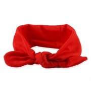 CUTE GIRL CHILD BOWKNOT ANIMAL RABBIT EAR SHAPE ELASTIC HEADWEAR HEADBAND (RED)