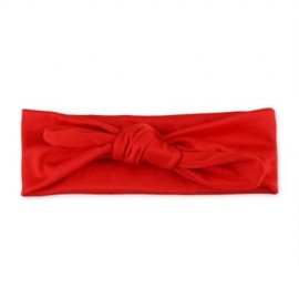 CUTE GIRL CHILD BOWKNOT ANIMAL RABBIT EAR SHAPE ELASTIC HEADWEAR HEADBAND (RED)
