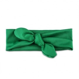 CUTE GIRL CHILD BOWKNOT ANIMAL RABBIT EAR SHAPE ELASTIC HEADWEAR HEADBAND (GREEN)