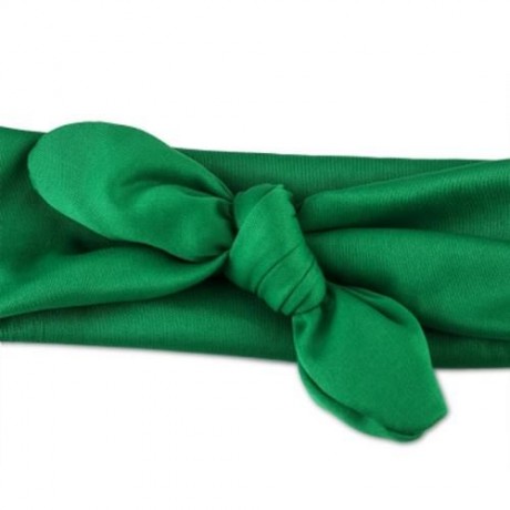 CUTE GIRL CHILD BOWKNOT ANIMAL RABBIT EAR SHAPE ELASTIC HEADWEAR HEADBAND (GREEN)