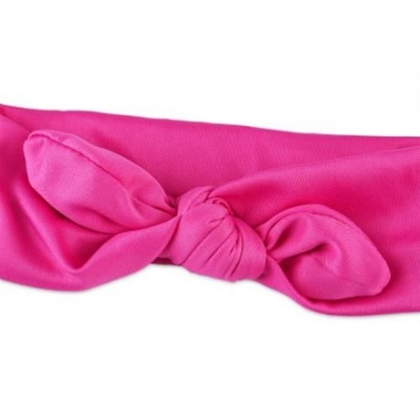 CUTE GIRL CHILD BOWKNOT ANIMAL RABBIT EAR SHAPE ELASTIC HEADWEAR HEADBAND (ROSE MADDER)