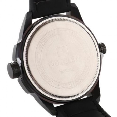 CURREN 8249 DOUBLE MOVEMENTS BUSINESS MALE QUARTZ WATCH WITH BIG DIAL (BLACK)