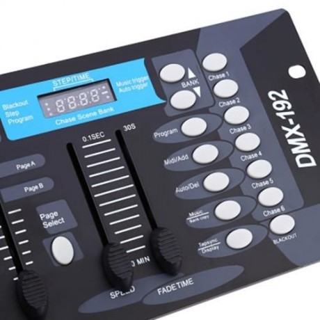 192 CHANNELS DMX512 CONTROLLER CONSOLE FOR STAGE PARTY DJ LIGHT (BLACK)